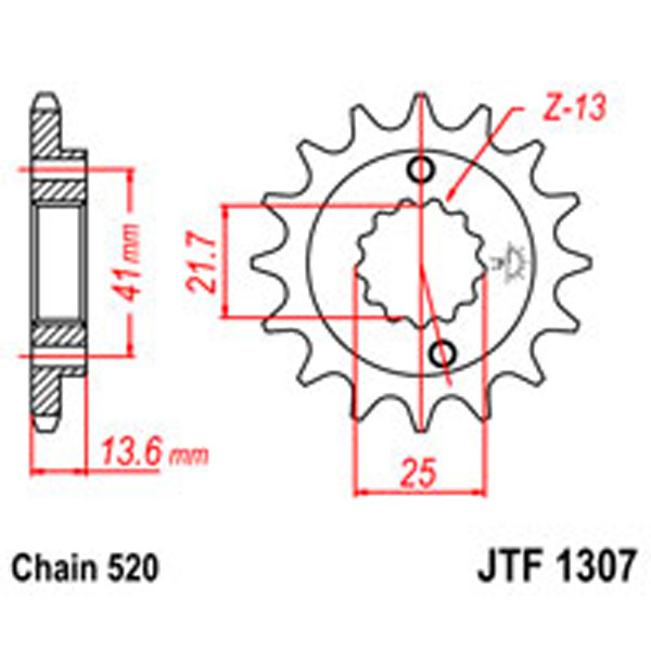 JT JT Gear Box Sprockets G/B 1307-14